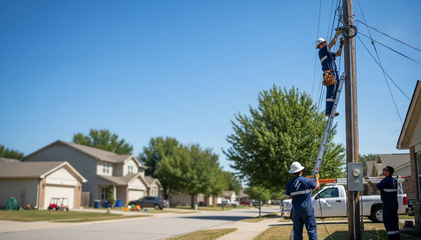 Residential electrician providing installation services in Hamden, NY